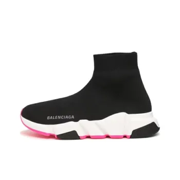 Balenciaga Speed 1.0 Recycled Sneakers 'Black Fuchsia' Women's
