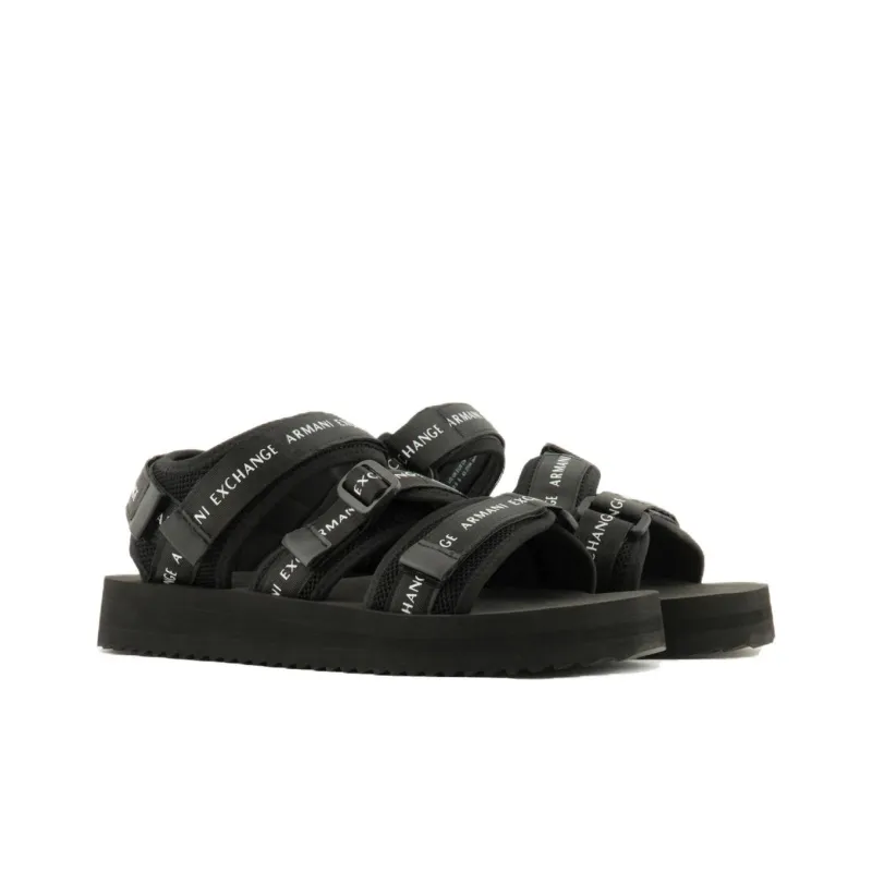 ARMANI EXCHANGE Logo-embossed Open-toe Sandals-1