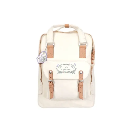 Doughnut Backpacks Beige Yellow