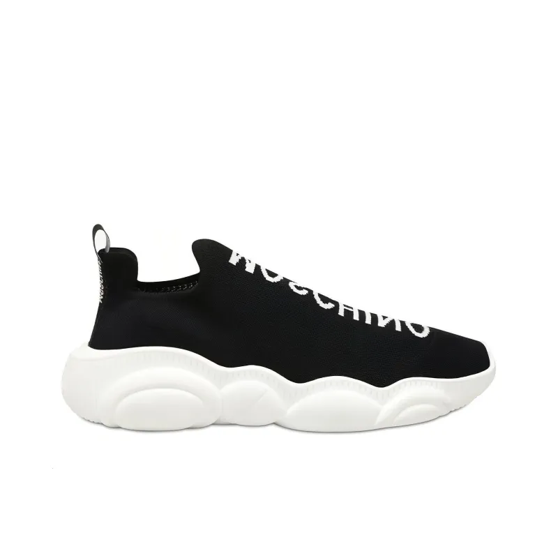 MOSCHINO Logo Sock Sneakers-1