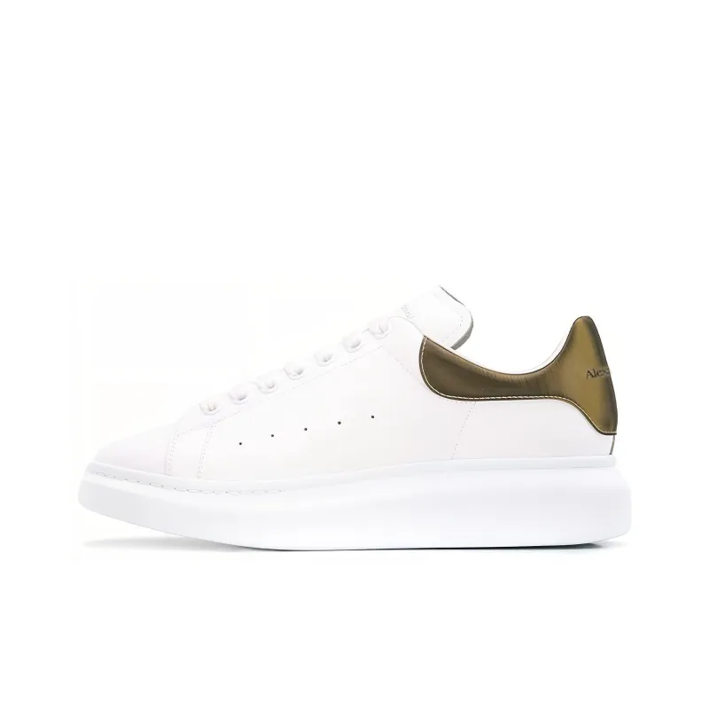 Alexander McQueen Oversized Contrast Metallic 'White'-0