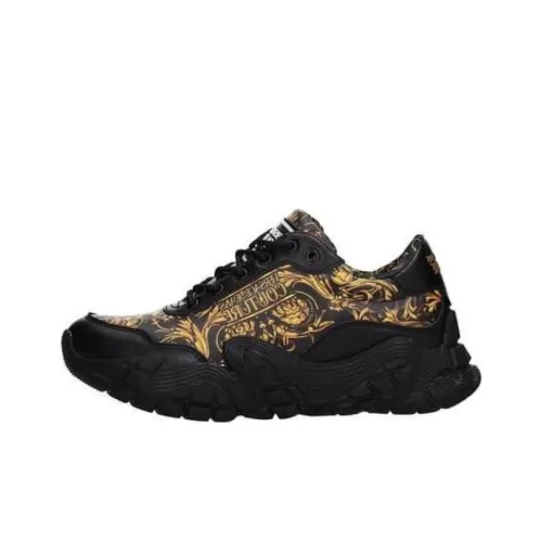 VERSACE JEANS Garland Leather Sneakers Black