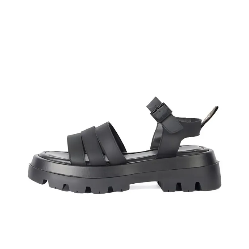 BARBOUR One Strap Sandals Women's Black-0
