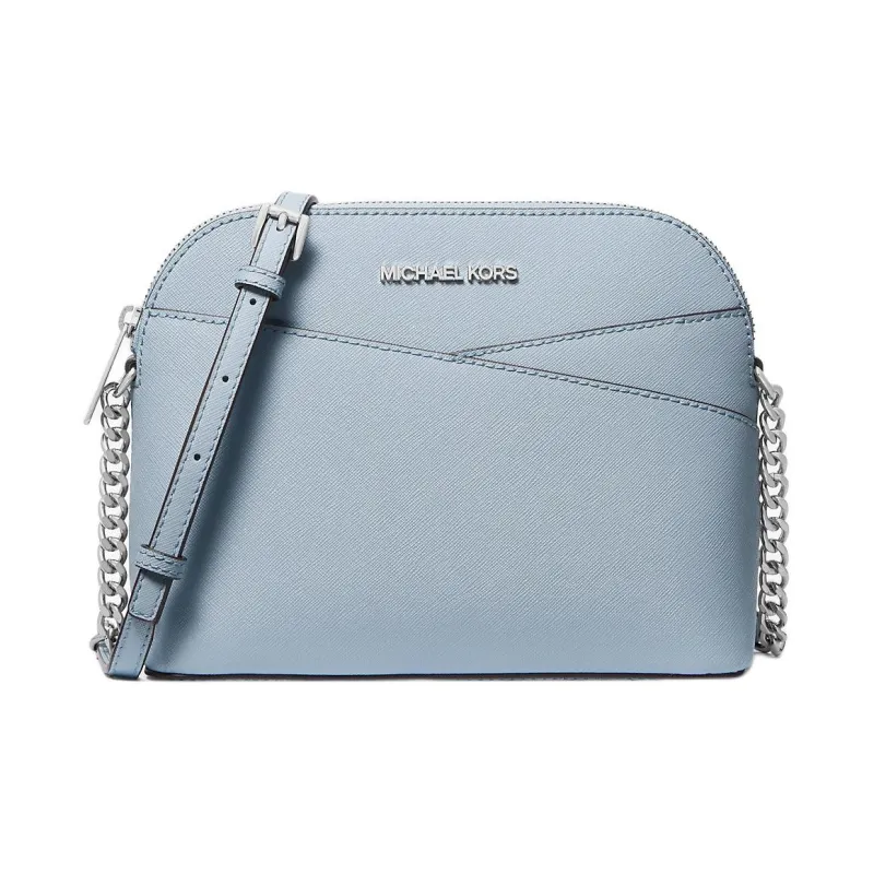 MICHAEL KORS Jet Set Travel Saffiano Leather Shoulder Bag Crossbody Bag Medium Size Women's Light Blue-0