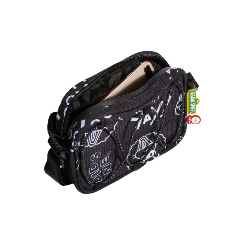 Adidas Sesame Street Collaboration Polyester Shoulder Bag Crossbody Bag Regular Unisex Black-3