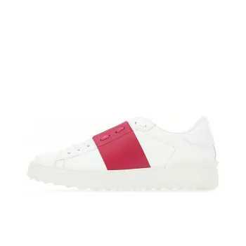 Valentino Open Stylish Skateboarding Shoes Women's White Pink