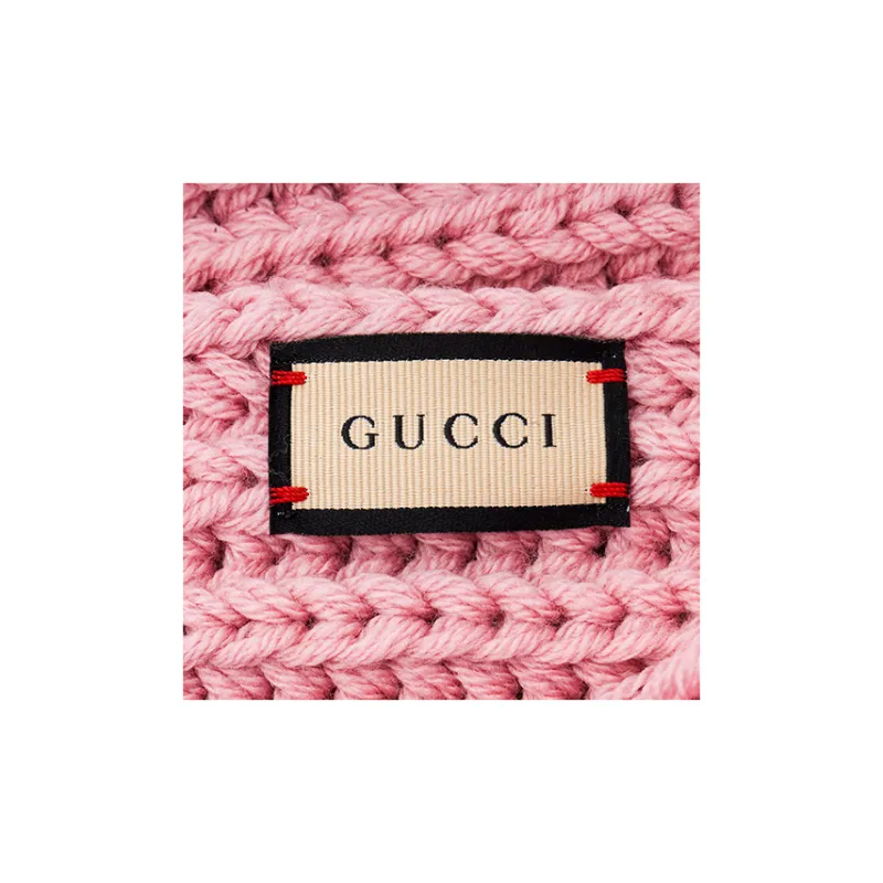 GUCCI Wool Knit Scarf-2