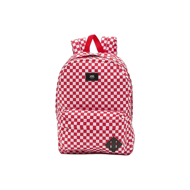 Vans Polyester Backpack Regular Unisex Red White-3
