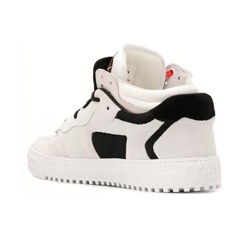 OFF WHITE C/O Virgil Abloh Men'S Black And White Off Court Low Sneakers-5