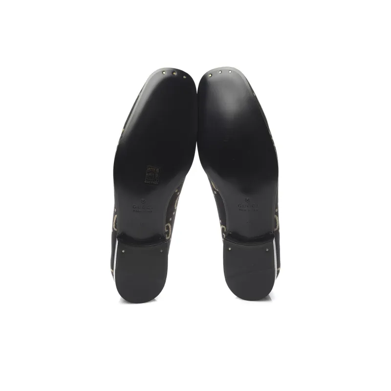 GUCCI GG Casual Single Shoes Men's Brown-4