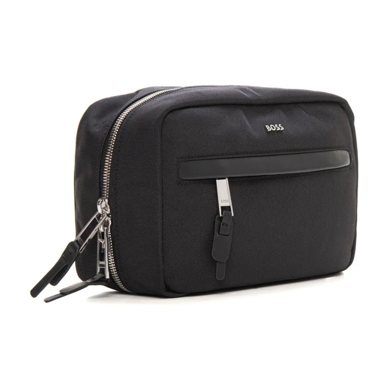 HUGO BOSS Leather Toiletry Bag Men's Black-1
