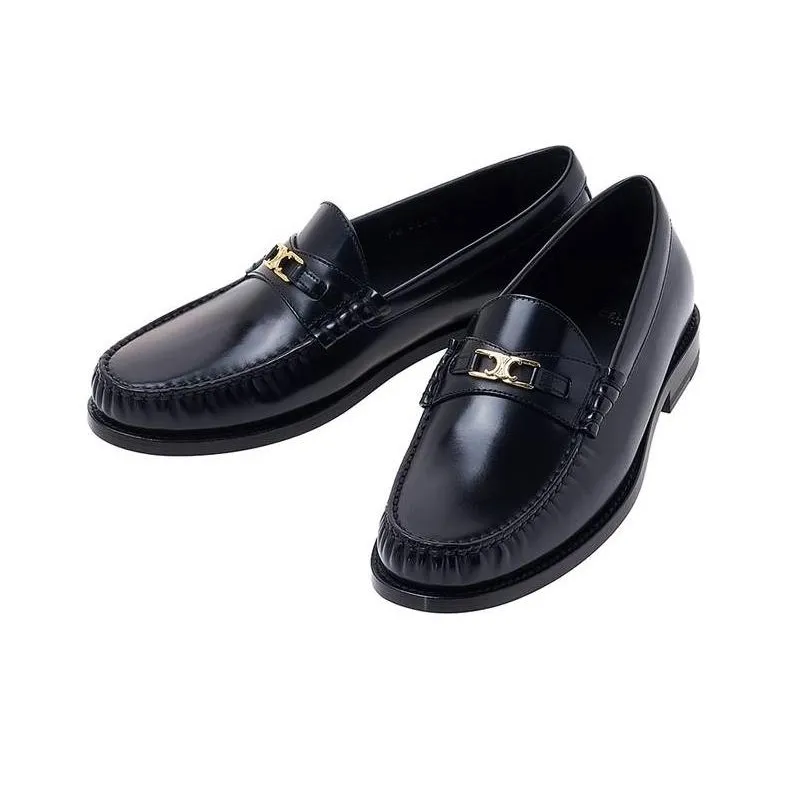 CELINE Chunky Triomphe Loafer Black-2