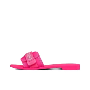 DIOR Diorevolution Rubber Sole Slide Slippers Women's Bright Pink
