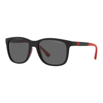 EMPORIO ARMANI Plate Irregular Shape Sunglasses Kids' Black