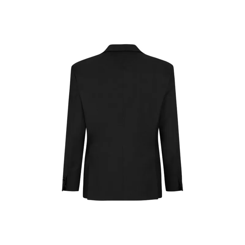 DSQUARED 2 Diamond Zipped Blazer Jackets & Coats Men's Black-1