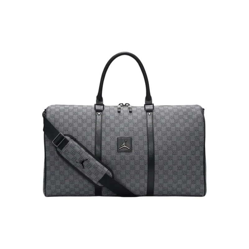 Jordan Polyester Portable One Shoulder Travel Bag Regular Unisex Dark Smoke Gray-0