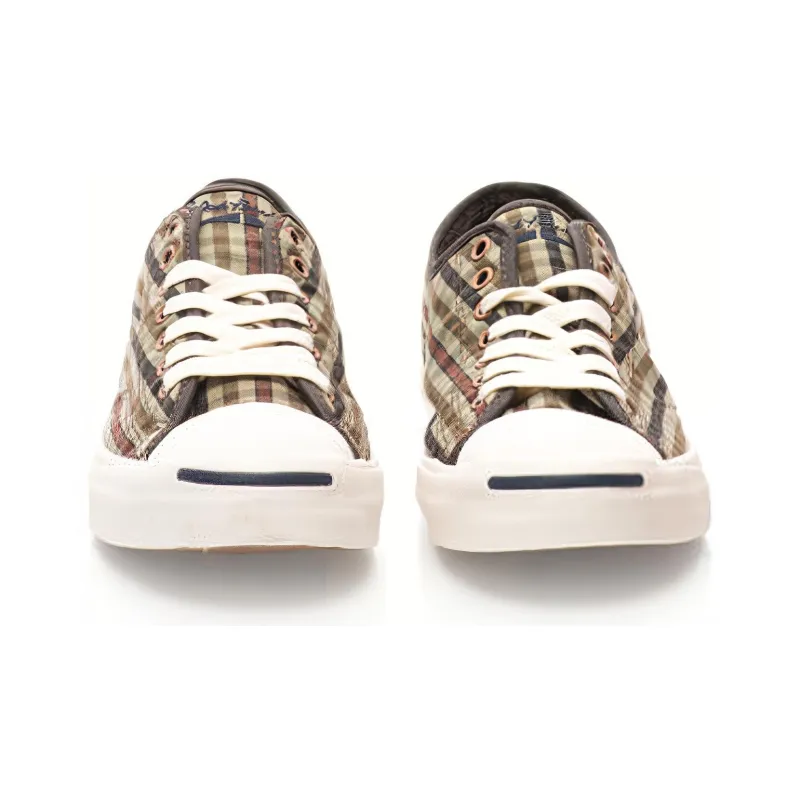 Converse Jack Purcell Ltt O Low-Top Skateboard Shoes Unisex Plaid-3