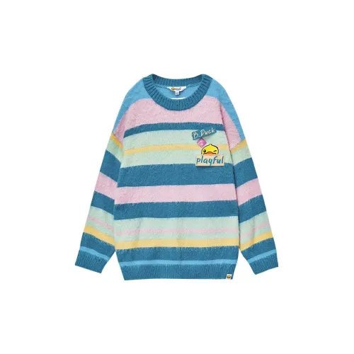 B.Duck Sweaters Women's Patchwork Color