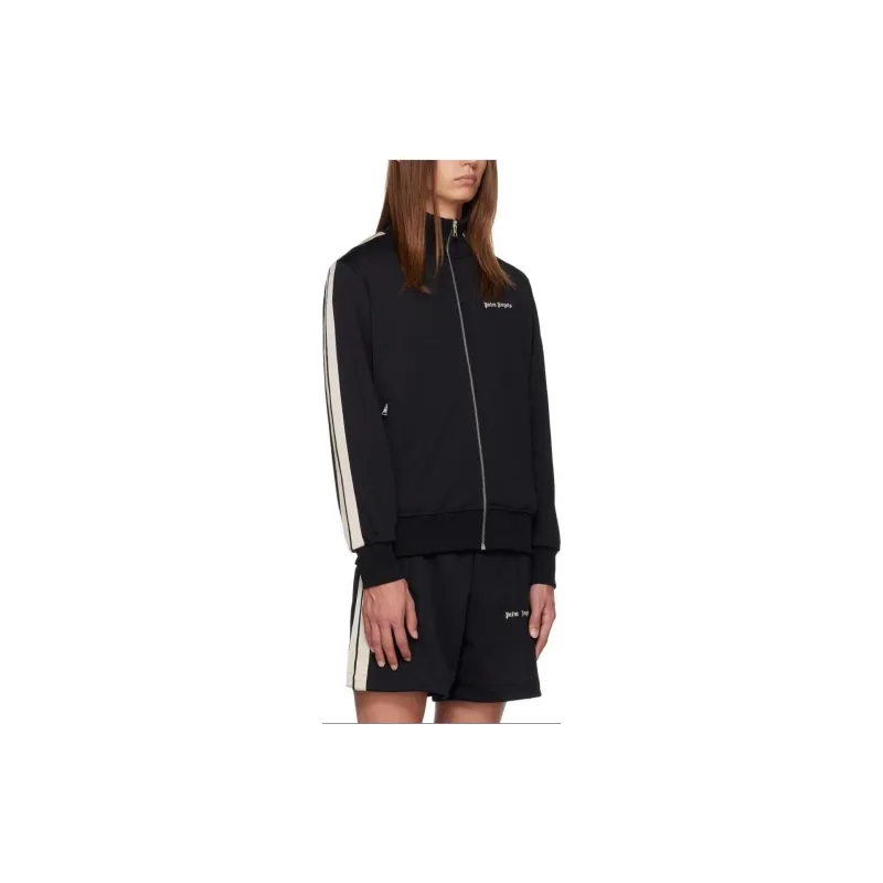 PALM ANGELS Logo Embroidered Zipped Sweatshirt-2