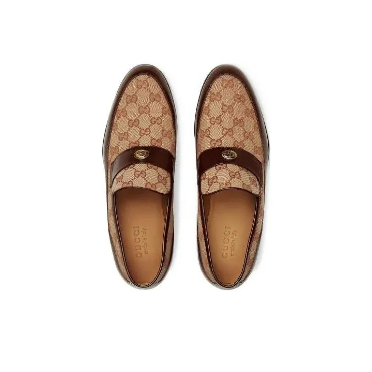 GUCCI Original GG Loafers With GUCCI Team Motif-4