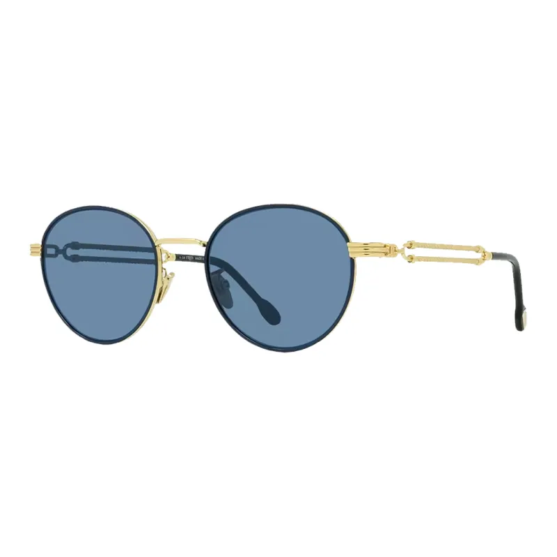 FRED Gold-Plated Round Sunglasses Unisex Gold-0