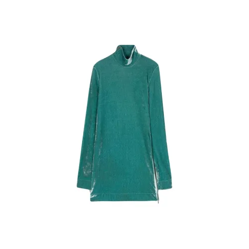 JIL SANDER Crushed-velvet Mini Dress