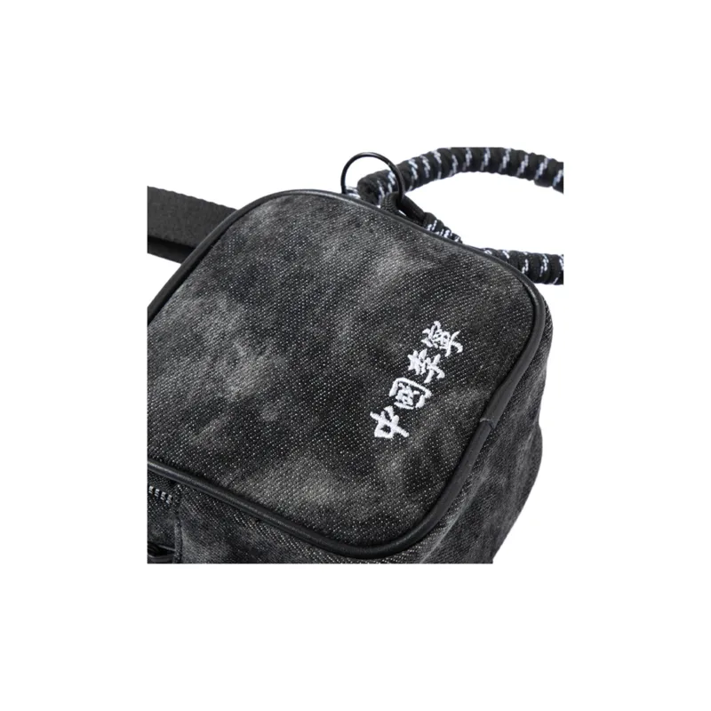 LiNing Fabric Small Square Bag Shoulder Bag Crossbody Bag Regular Unisex Black-4