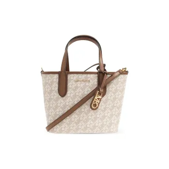 MICHAEL KORS PVC Tote Bag Shopping Bag Shoulder Bag Handbag Women's Khaki