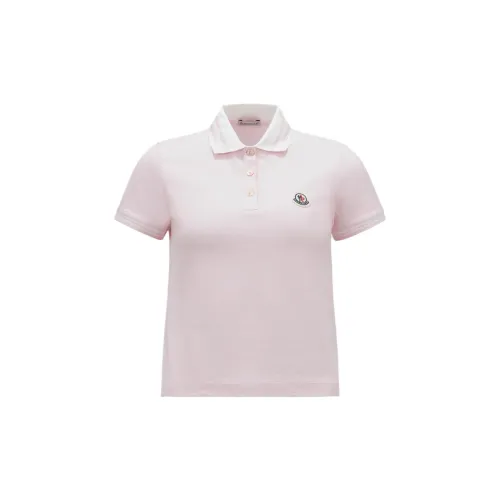 Moncler Polo Shirts Women's Light Pink