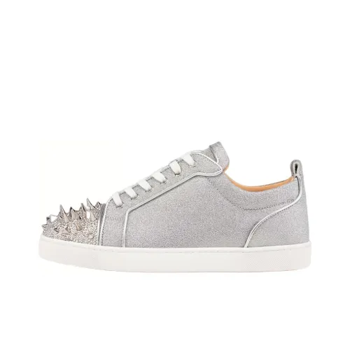 Christian Louboutin Louis Junior 1.0 Skateboard Shoes Men Low-Top Silver