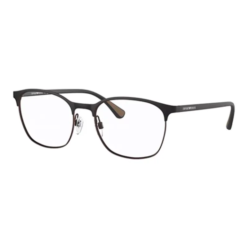 EMPORIO ARMANI Metal Oval Eyeglass Frames Unisex Black-0