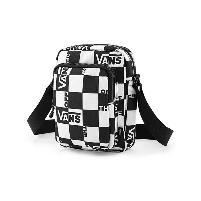 Vans Polyester Small Crossbody Bag Shoulder Bag Crossbody Bag Regular Unisex Black White-2