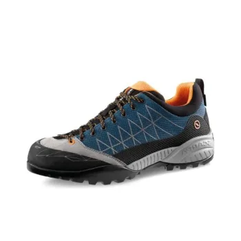 SCARPA Zen Lite GTX Cushioning Wear-Resistant Low-Top Trekking Shoes Unisex Blue Orange
