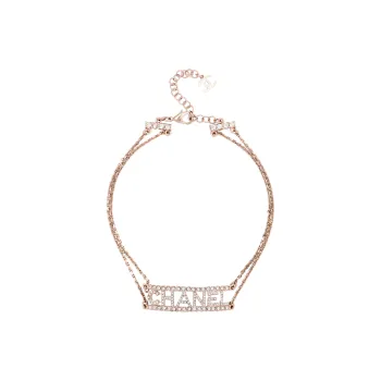 CHANEL Metal Necklaces Women's Gold