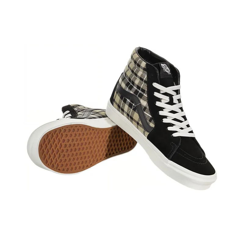 Vans SK8 Hi Plaid 'Black'-3