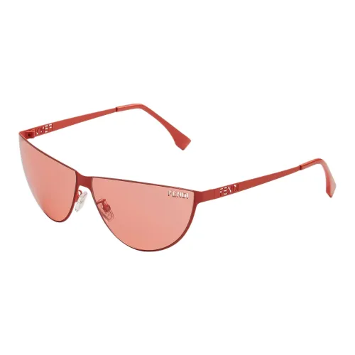 Victoria Beckham Irregular Shape Sunglasses Womens Red