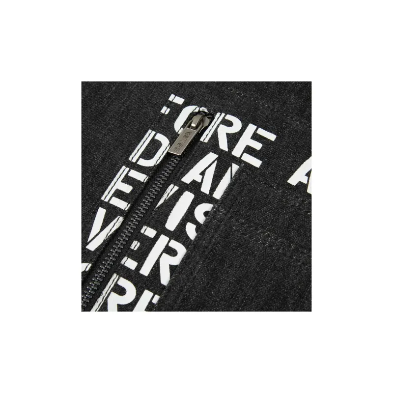EVISU Denim One Shoulder Handbags Regular Men's Black-4