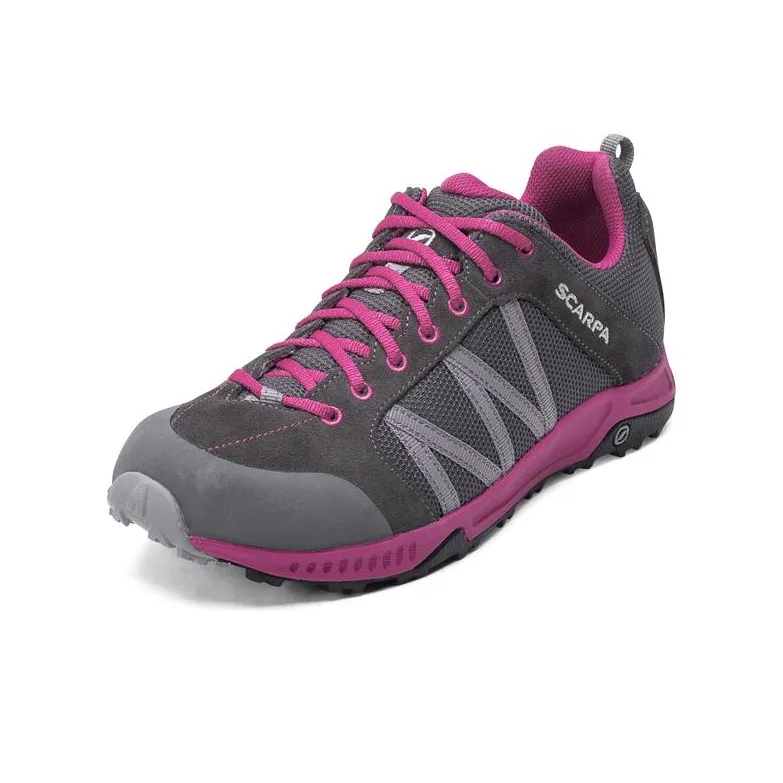 SCARPA Rapid Cushioned Slip-Resistant Low-Top Running Shoes Women's Gray Purple-0