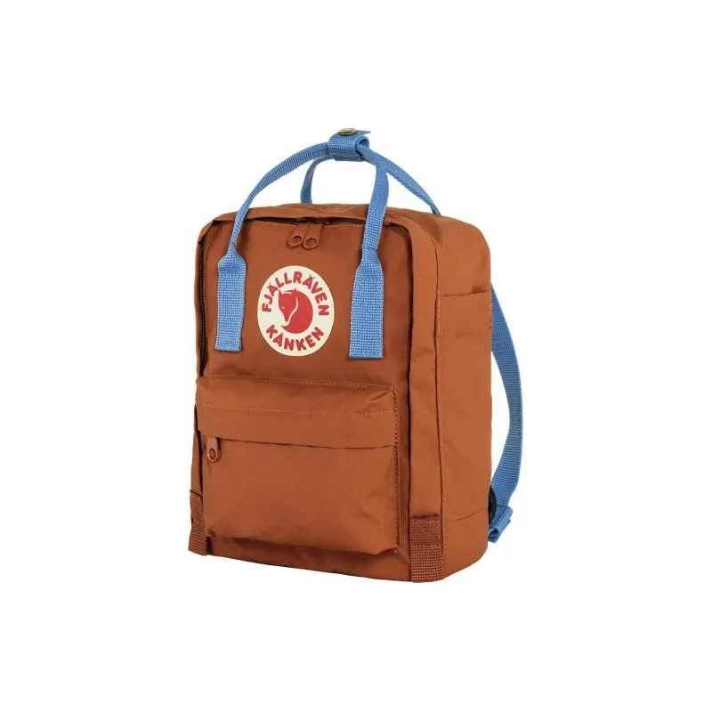 Fjallraven Kanken Polyvinyl Alcohol Fiber Backpack Mini Unisex Terracotta Brown/lapis Lazuli-1