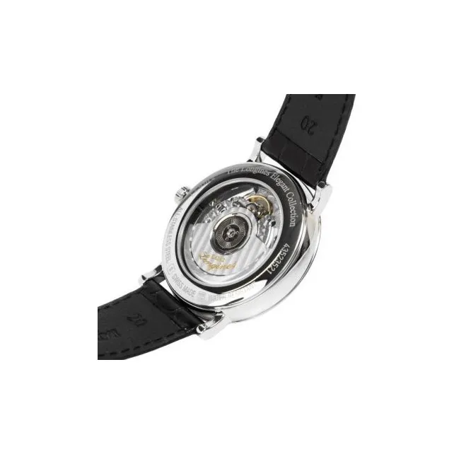 LONGINES Automatic Mechanical Movement Women's Watch Watch White Dial Stainless Steel Case Leather Strap-2