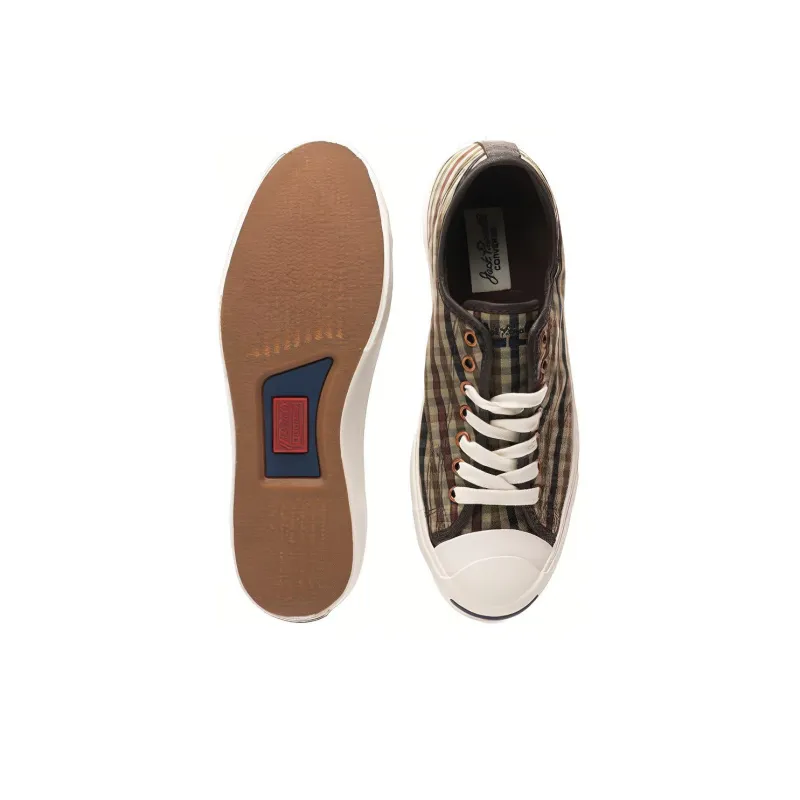 Converse Jack Purcell Ltt O Low-Top Skateboard Shoes Unisex Plaid-4