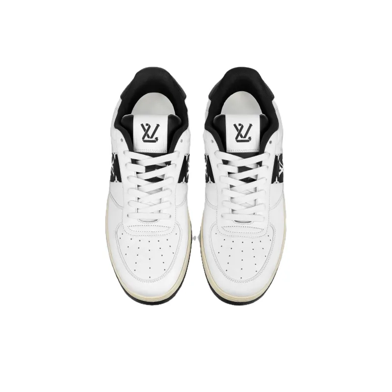LOUIS VUITTON Rivoli Sneakers 'White With Black Side Monogram Band'-2