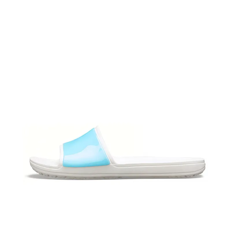 Crocs Sloane Luminous Slide Slippers Women's Ice Blue-0