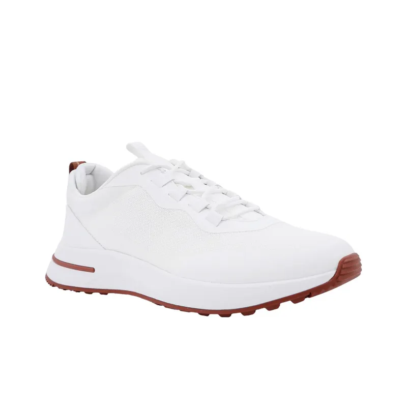 Loro Piana Low Top Casual Shoes Men's White-1
