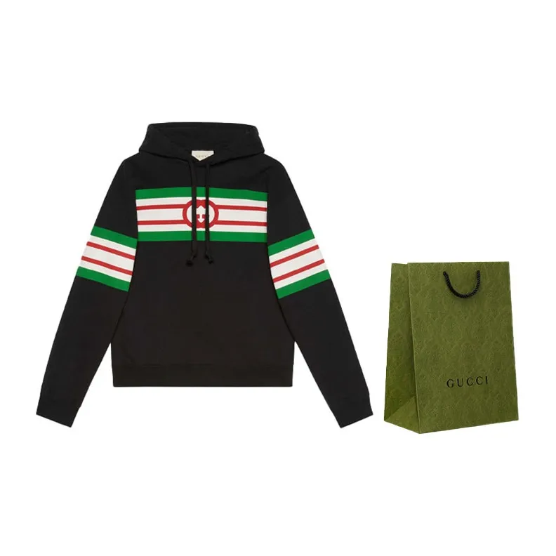 GUCCI Interlocking G Print Hoodie-1