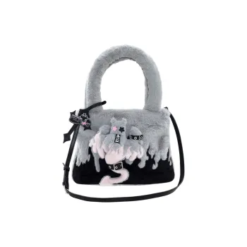 LBPC Liang Ban Kimchi Collaboration Polyester Tote Bag Shopping Bag Shoulder Bag Handbag Regular Unisex Pink