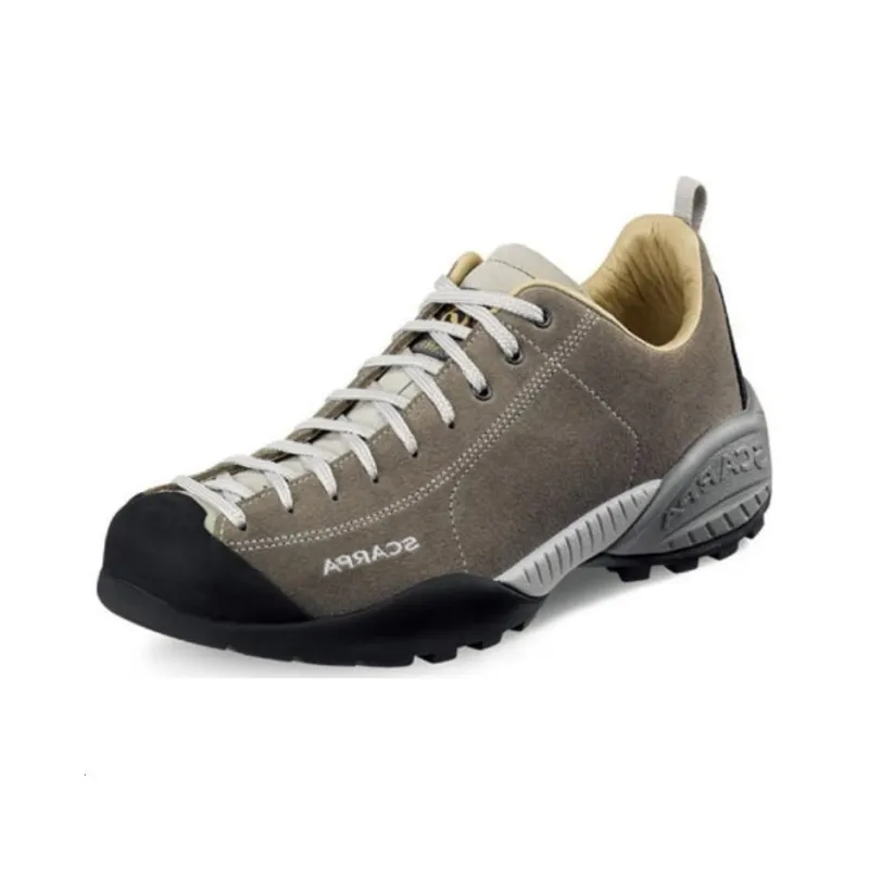 SCARPA Mojito Leather Cushioning Low-Top Hiking Shoes Unisex Gray-0