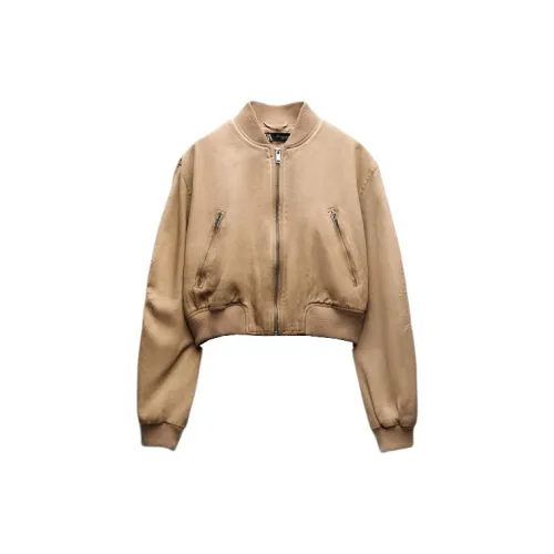 ZARA Jackets Women's Tan