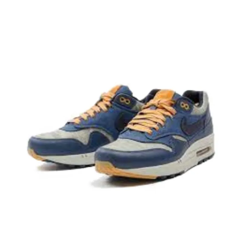 Nike Air Max 1 Twill Midnight Navy Grey-3