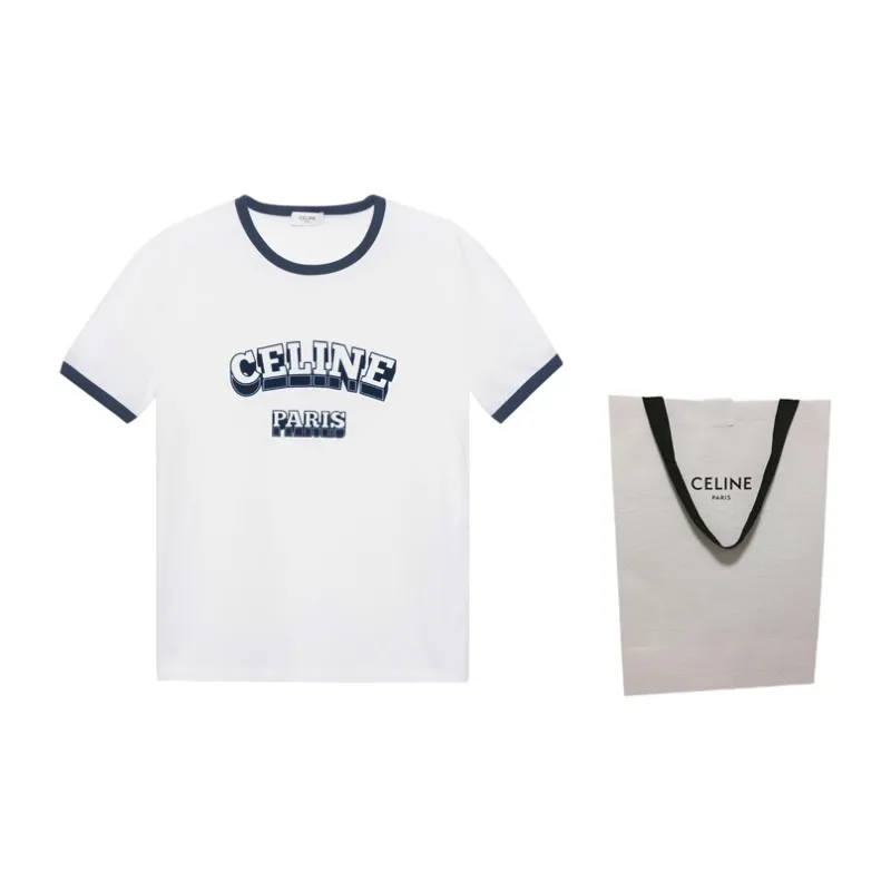 CELINE Paris 70s T-shirt In Cotton Jersey-2